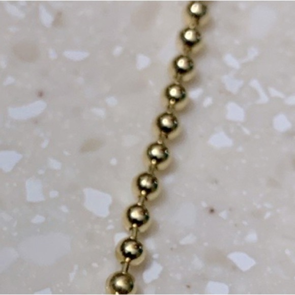 14k Gold Plated Necklace with Crystal Mushroom Pendant. - Picture 3 of 5